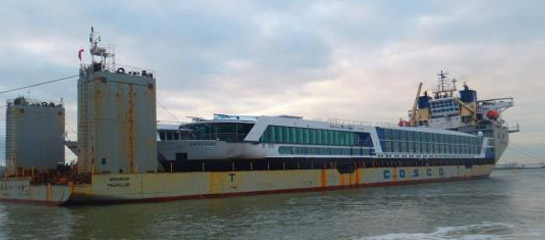 AmaDagio is transported to Marseille, France // © 2012 AmaWaterways F